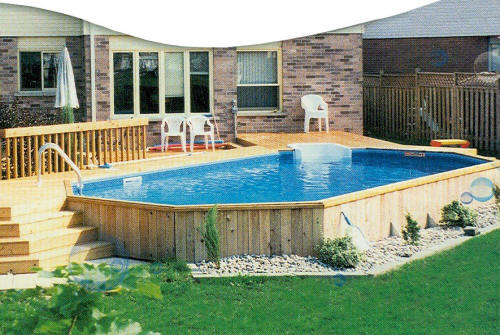 octagon shaped swimming pool