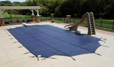 Arctic Armor 15' x 30' Mesh Safety Pool Cover | No Step | Rectangle Blue | WS320BU