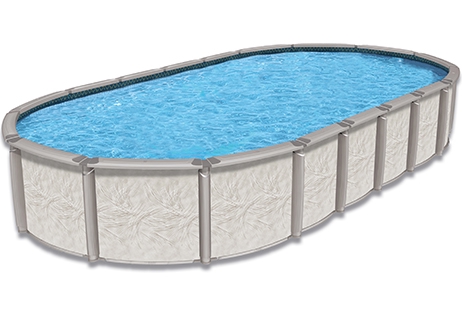 Azor 12' x 23' Oval Above Ground Pool Kit with Premier Package | 54" wall | 55391