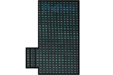 PoolTux  KING99 Green Mesh Safety Cover | 16' x 36' | FLUSH LEFT STEP | CSPTGMP16362