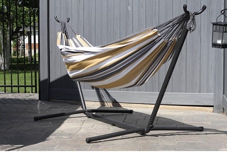 Vivere double clearance hammock with stand