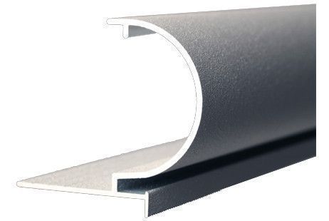 White Aluminum Coping for 12' x 24' Hump Kidney Shape Pool | Includes Bead Receiver | *PAF-COPING ISK-GM00S1224 | 61204