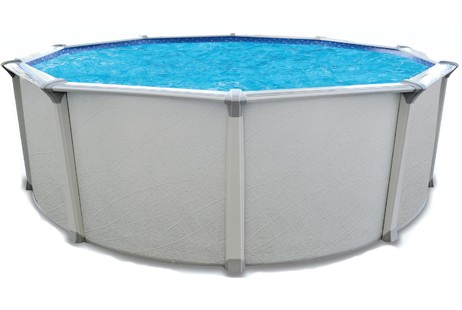 Capri 15' Round Resin Hybrid Above Ground Swimming Pool with Standard Package | 54" Wall | 62021