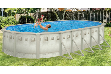 Millenium 12' x 24' Oval Above Ground Pool with Standard Package | 52" Wall | 62085