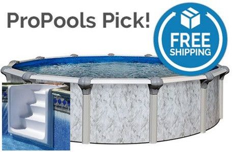 Tahoe 30' Round Sub-Assy (Pool Frame) | Must Use with In-Wall Pool Step | 54" Wall | Resin Top Rails | 5-4930-137-654 | 66610