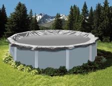 PoolTux Above Ground Pool King Silver/Black 12' x 21' Oval Winter Cover| 121625ASBL | 66963