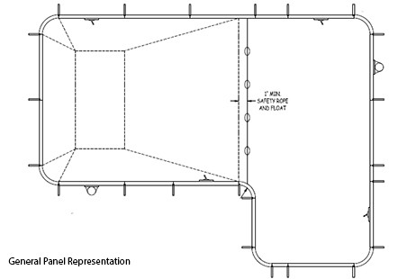 14' x 20' x 28' True-L In Ground Pool Sub-Assembly Kit with 2' Radius Corners | 67593