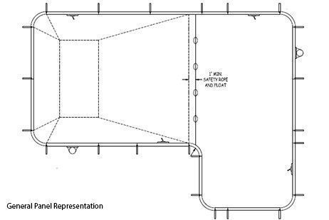 20' x 30' x 40' True-L In Ground Pool Sub-Assembly Kit with 2' Radius Corners | 67597