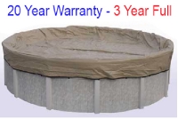 28' Round Above Ground Winter Pool Covers  20 Year Warranty  3 Year Full  BT0028