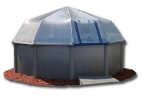 Fabrico Sun Dome All Vinyl Dome for Soft Sided Above Ground Pools | 9' x 18' Rectangle