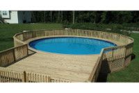 HydroSphere 15' Round Semi-Inground Pool Package Kit | 52" Wall | 60108