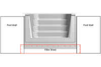 6' White Radius Center Offset Cantilever Pool Step for 10' x 20' Oval HydroSphere Semi-Inground Pool | K3FS-1020V6RW | 67179