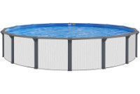 Summer Nites 15' Round Resin Hybrid Above Ground Pool with Premier Package | 52" Wall | 67313