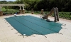 Arctic Armor 24' x 45' Mesh Safety Pool Cover | No Step | Rectangle Green | WS425G