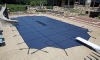 Arctic Armor 16' x 32' Ultra Light Solid Safety Pool Cover | 4' x 8' Center End Step | Rectangle Blue | WS2064B