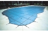 PoolTux  KING99 Green Mesh Safety Cover | 16' x 36' | FLUSH LEFT STEP | CSPTGMP16362