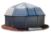 Fabrico Sun Dome All Vinyl Dome for Soft Sided Above Ground Pools | 9' x 17' Rectangle