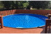 28' Round HydroSphere Semi-Inground Pool Sub-Assembly | 52" Wall | Flat F-Track Coping | DBK103-2800R-52 | 59905