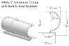 White Aluminum Coping for 12' x 24' Hump Kidney Shape Pool | Includes Bead Receiver | *PAF-COPING ISK-GM00S1224 | 61204