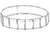 Capri 15' Round Resin Hybrid Above Ground Swimming Pool with Standard Package | 54" Wall | 62021