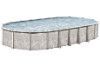 Venture 18' x 33' Oval Resin Hybrid Above Ground Swimming Pool with Standard Package | 52" Wall | 62059