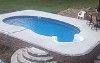 Custom 16' x 32' Kidney Shape Rockwood Pool Kit with Step | M. Fazio | 65895