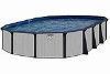 Summer Nites 12' x 24' Oval <b>Resin Hybrid</b> Sub-Assy (Pool Frame) Only | 52" Wall | 5-3942-798-52D | 66465