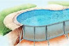 12' x 24' Rectangle Inground Pool Kit Package | 6" Radius Corners | 67605