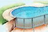 14'-0" x 18'-2" x 28'-10" Lazy-L Inground Pool Kit Package | 6" Radius Corners | 67621