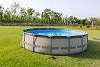 CaliFun Soft Sided Frame Above Ground Swimming Pool Package | 18' Round 52" Tall | 187338