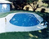 oval shape pool