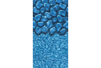 12' Round Boulder Swirl Above Ground Pool Liner | Uni-Bead | <b>Heavy Gauge</b> | 52" Wall | LI1252BSU25 | 64065