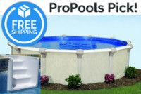 Chesapeake 24' Round Sub-Assy (Pool Frame) | Must Use with In-Wall Pool Step | 54" Wall | Resin Top Rails |  5-4924-138-654 | 66601
